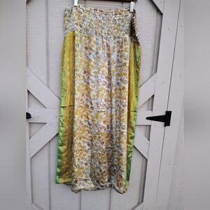 Darn Good Pants Womens Size G (14-32) Wide Leg Pull On Silk Blend Boho Festival